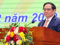 Thủ tướng Phạm Minh Chính phát biểu tại Hội nghị tổng kết công tác năm 2022 và triển khai nhiệm vụ ngân hàng năm 2023 (Ảnh: VGP)