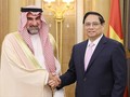 Thủ tướng Phạm Minh Chính tiếp ông Yasir Al- Rumayyan, Thống đốc Quỹ đầu tư công Saudi Arabia (Ảnh: VGP)