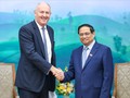 Thủ tướng Phạm Minh Chính tiếp Chủ tịch Tập đoàn John Swire & Sons (Anh) Guy Bradley - Ảnh: VGP