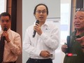Ông Colin Blackwell đến từ Singapore, ông Chuyên Huỳnh trở về từ Pháp và ông Phí Anh Tuấn, chủ tịch HĐQT công ty TNHH tư vấn CNTT PAT