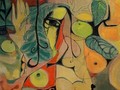 Phục sinh. 1988. Lụa. 50x70cm (Tranh Nguyễn Đức Toàn)