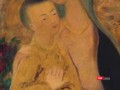 Một góc của bức tranh đề tên danh họa Lê Phổ gây tranh cãi khi em bé có hai ngón tay cái đang được rao bán trên Sotheby's