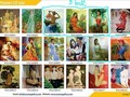 Các bức tranh bị họa sĩ Đinh Ngọc Thắng khoanh lại, đánh dấu vi phạm bản quyền