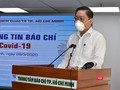 Ông Nguyễn Tấn Bỉnh, Giám đốc Sở Y tế TP.HCM tại cuộc họp phòng, chống dịch bệnh COVID-19