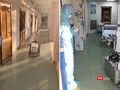 Hôm nay, BV Dã chiến Củ Chi vừa chính thức đưa robot khử khuẩn phòng cách ly đi vào hoạt động (Ảnh: Hòa Bình ghép)