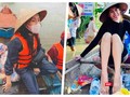 Thuỷ Tiên tuyên bố tiền cứu trợ bão lũ đã tăng lên 150 tỉ đồng (Ảnh: FBNV, Hoà Bình ghép) 
