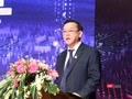GS.TS Nguyễn Đông Phong - Chủ tịch Hội đồng Trường Đại học Kinh tế TP.HCM phát biểu tại phiên khai mạc TECHFEST Đông Nam Bộ (Ảnh: HB)