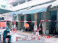 Lực lượng chức năng đã thực hiện phong toả Chung cư Sư Vạn Hạnh (Ảnh: Hoà Bình)