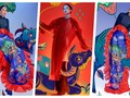 Hoa hậu H’Hen Niê tôn vinh tranh dân gian Đông Hồ trong bộ ảnh Tết (Ảnh: Nguyễn Minh Đức)