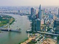 Cầu Thủ Thiêm 2 nối quận 1 và Khu đô thị Thủ Thiêm (TP Thủ Đức) đã ngưng thi công 7 tháng nay, được hứa hẹn hoàn thành trước 30-4-2021 (Ảnh: Quang Định)