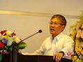 Ông Nguyễn Quang Thanh – Giám đốc Sở TTTT Đà Nẵng tại buổi họp báo sáng 6/4 (Ảnh: Hồ Xuân Mai)