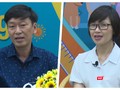 BS Nguyễn Thanh Trường và BS Lê Hồng Nga tại cuộc toạ đàm trực tuyến “Hiểu đúng về vaccine” COVID-19 - Ảnh: Hoà Bình