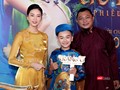 Nhà sản xuất Ngô Thanh Vân và đạo diễn Phan Gia Nhật Linh cùng diễn viên nhí xuất hiện trước công chúng - Ảnh: Studio68