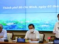 Bí Thư Thành ủy TP.HCM Nguyễn Văn Nên, Chủ tịch UBND TP.HCM Nguyễn Thành Phong cùng Phó chủ tịch UBND TP.HCM Nguyễn Văn Hoan chủ trì Hội thảo khoa học sáng 5/5 - Ảnh: TTBC