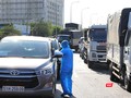 Kiểm soát người và xe ra vào TP.HCM đang thực hiện giãn cách - Ảnh: CDC TP.HCM