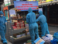 Gian hàng 0 đồng quận Tân Phú với đầy đủ nhu yếu phẩm - Ảnh: UBND phường Tân Quý cung cấp