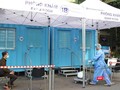 Phòng khám áp lực âm dã chiến được triển khai tại bệnh viện ĐH Y Dược TP.HCM từ những đợt lây nhiễm đầu tiên - Ảnh: Hòa Bình
