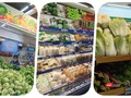 Siêu thị chất đầy hàng hoá thực phẩm nhưng người mua khó đến mua - Ảnh: Hoà Bình