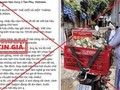 Thông tin và hình ảnh đăng trên mạng sai sự thật. Ảnh: Công an cung cấp