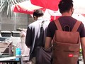 Một điểm test nhanh COVID-19 ở TP.HCM. Ảnh: Hoà Bình
