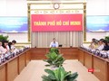 Chủ tịch UBND TP.HCM Phan Văn Mãi chỉ đạo tại cuộc họp về tình hình kinh tế xã hội sáng ngày 4/8