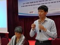 Ông Nguyễn Văn Bình - Phó Vụ trưởng Vụ Pháp chế, Bộ LĐ-TB&XH chia sẻ tại buổi hội thảo sáng 15/5.