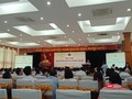Buổi Hội nghị tổng kết 9 năm thi hành Luật Khám bệnh, chữa bệnh tại Hà Nội sáng 12/7.