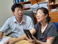Bà Nguyễn Bích Quy trong buổi trả lời phỏng vấn báo chí cùng luật sư ngày 22/8.