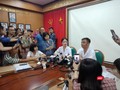 Bác sĩ Nguyễn Trung Nguyên - Giám đốc Trung tâm Chống độc, Bệnh viện Bạch Mai trả lời phỏng vấn báo chí.