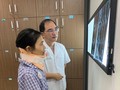 Bệnh nhân N. hồi phục sau khi mổ cắt khối u ở cổ.