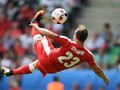 Hình ảnh đáng nhớ của Shaqiri tại Euro 2016.