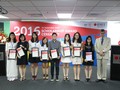 Các sinh viên xuất sắc của Đại học RMIT Việt Nam được trường trao Học bổng Thạc sỹ năm 2016.