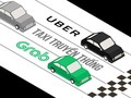 Cuộc đua giữa taxi công nghệ và taxi truyền thống. Ảnh minh hoạ: Zing