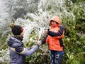 Nhiệt độ liên tiếp giảm thấp nên vùng núi cao trên 1.500m có thể xuất hiện băng giá. Ảnh minh họa: Vietnamnet.