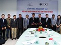 Lễ ký kết hợp tác giữa IDG Việt Nam và Hội truyền thông số Việt Nam về việc thực hiện Dự án nghiên cứu thị trường Internet băng rộng di động, Internet cố định và truyền hình trả tiền vừa diễn ra sáng nay (10/1).