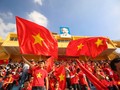 Lần đầu tiên trong lịch sử bóng đá nước nhà, đội tuyển U23 Việt Nam sẽ bước vào một trận chung kết giải đấu cấp châu lục với đội tuyển Uzbekistan. Ảnh: TTXVN