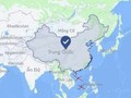 Ảnh chụp màn hình bản đồ của Facebook xác định cả Hoàng Sa, Trường Sa khi chọn vị trí "Trung Quốc" (ảnh chụp ngày 1/7/2018).