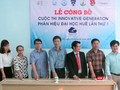 Ban Tổ chức nhấn nút khởi động Công bố cuộc thi.
