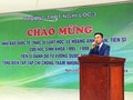 "Nhà báo quốc tế", thạc sĩ luật học, tiến sĩ Lê Hoàng Anh Tuấn, Tổng Biên tập Tạp chí Chống tham nhũng và Hợp tác quốc tế phát biểu tại buổi lễ (ảnh: Người làm báo)