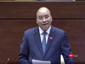 Thủ tướng Chính phủ Nguyễn Xuân Phúc trong phiên trả lời chất vấn chiều nay.