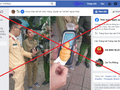 Một fanpage trên Facebook sử dụng tên và phù hiệu của lực lượng CSGT. Ảnh chụp màn hình: A.L.