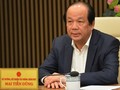 Bộ trưởng, Chủ nhiệm VPCP Mai Tiến Dũng làm rõ hơn vấn đề thực hiện Chỉ thị 16 của Thủ tướng. Ảnh: VGP