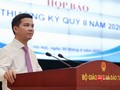 Ông Trần Quang Nam - Chánh Văn phòng Bộ GD&ĐT thông tin báo chí.