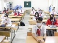 Học sinh tuân thủ các biện pháp phòng dịch COVID-19. Ảnh minh họa.