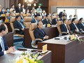 Thủ tướng Nguyễn Xuân Phúc và các đại biểu tại lễ khai trương Hệ thống TTBCQG và Trung tâm chỉ đạo, điều hành của Chính phủ, Thủ tướng Chính phủ.