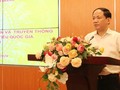 Thứ trưởng  Phạm Anh Tuấn phát biểu tại Hội nghị. Ảnh MIC.