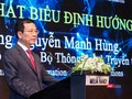 Bộ trưởng Nguyễn Mạnh Hùng cho rằng sứ mệnh của an toàn, an ninh mạng Việt Nam là bảo vệ sự thịnh vượng của Việt Nam trên không gian mạng.