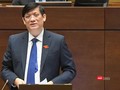 Bộ trưởng Bộ Y tế Nguyễn Thanh Long đăng đàn trả lời chất vấn Quốc hội ngày 10/11.