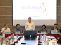 Cục trưởng Cục Thông tin đối ngoại (Bộ TT&TT) Phạm Anh Tuấn phát biểu tại lễ công bố.