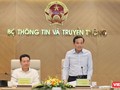 Phó Thủ tướng Trần Lưu Quang phát biểu tại buổi làm việc với Bộ Thông tin và Truyền thông.
